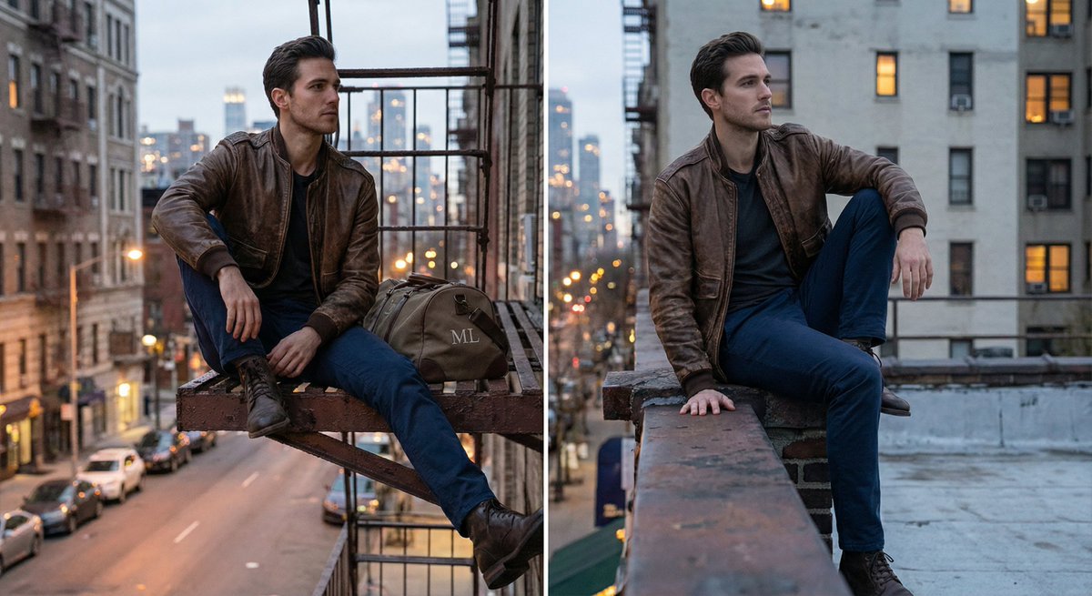 Urban Reflections: A Moment on the Fire Escape
