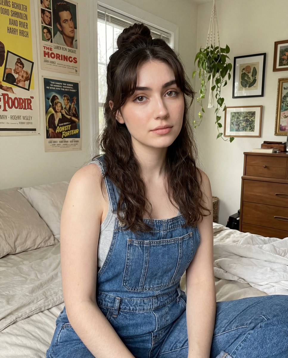Intimate Portrait in a Cozy Bedroom