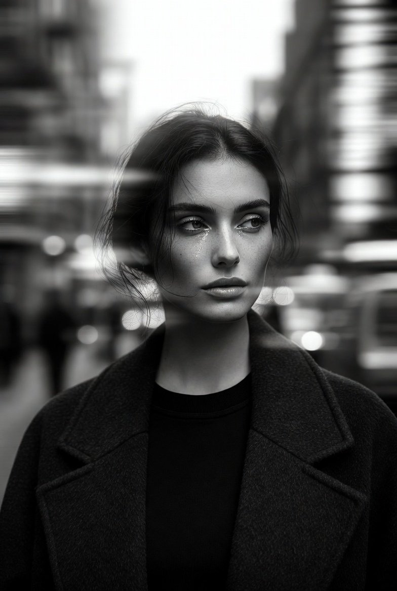 Cinematic Allure: A Modern Portrait in Motion