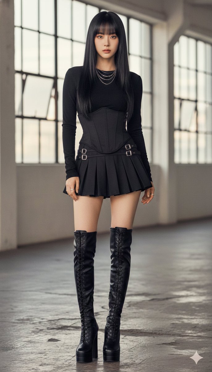 Chic in Black: East Asian Idol Fashion Redefined