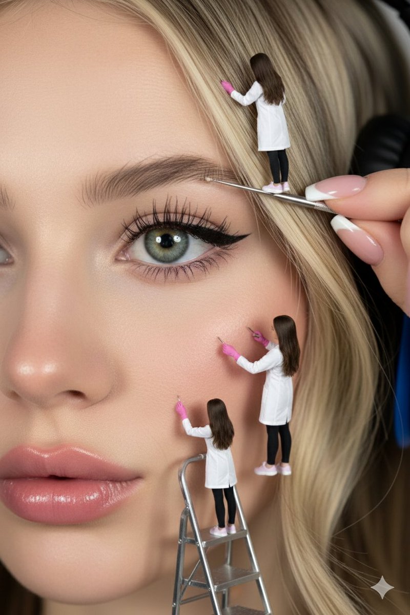 Beauty in Miniature: A Surreal Portrait
