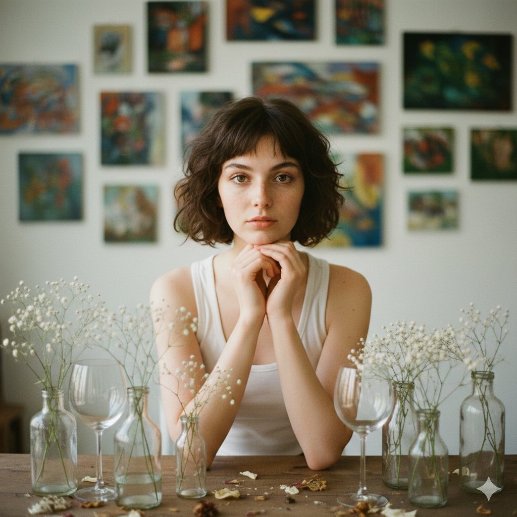 Whispers of Melancholy: A Cozy Artistic Retreat