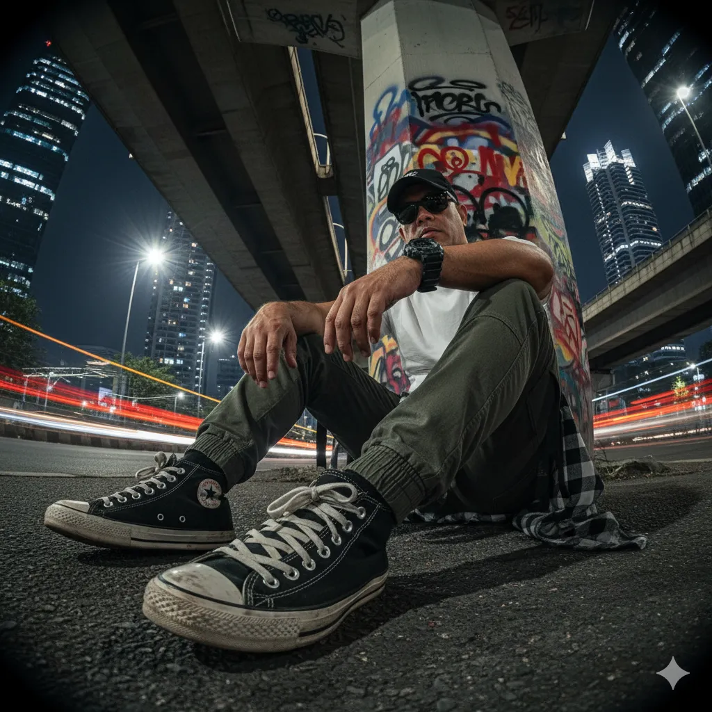 Casual a man street