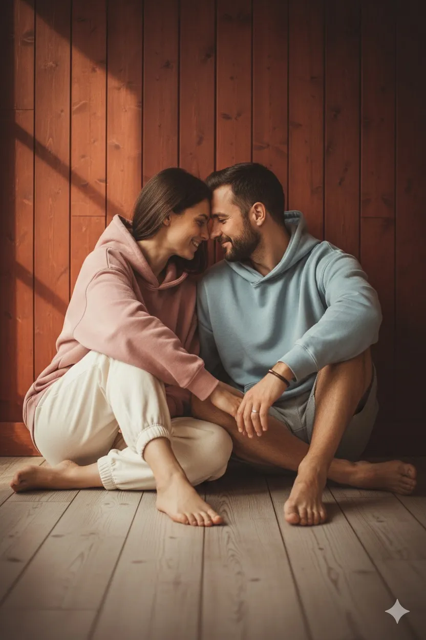 Couple in cottage
