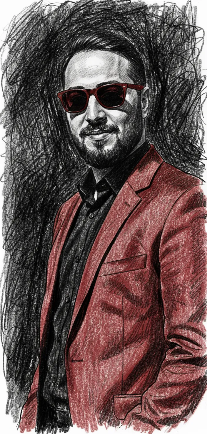 chaotic charcoal pencil art