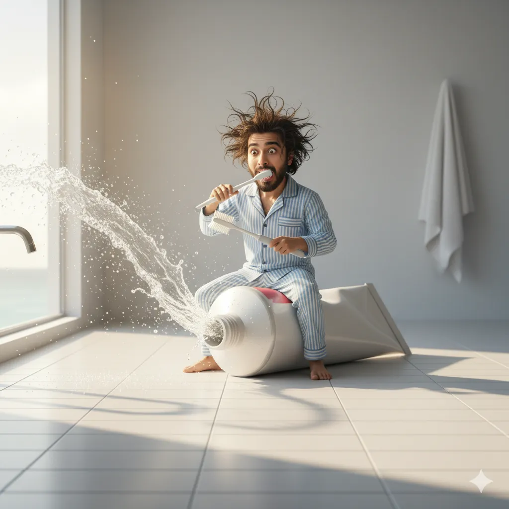 Ultra realistic scene depicting a minuscule