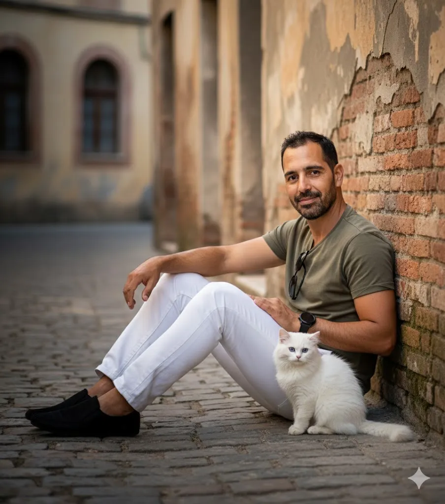 “Unexpected Friendship on the Old Street”