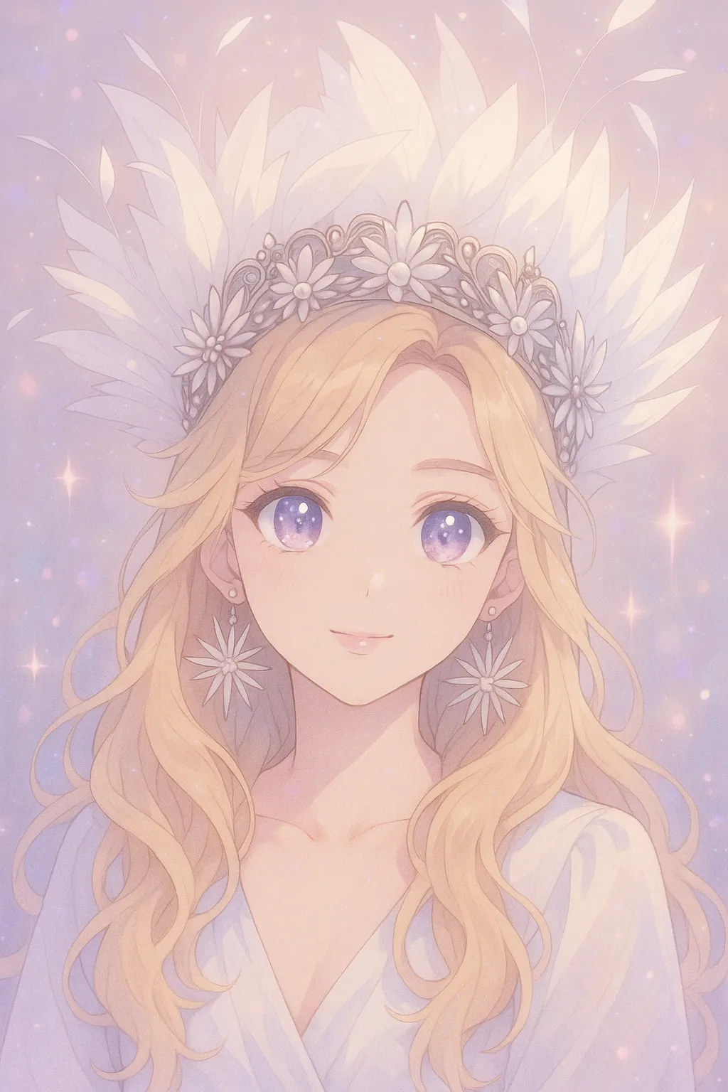 Dreamy Pastel Anime Portrait