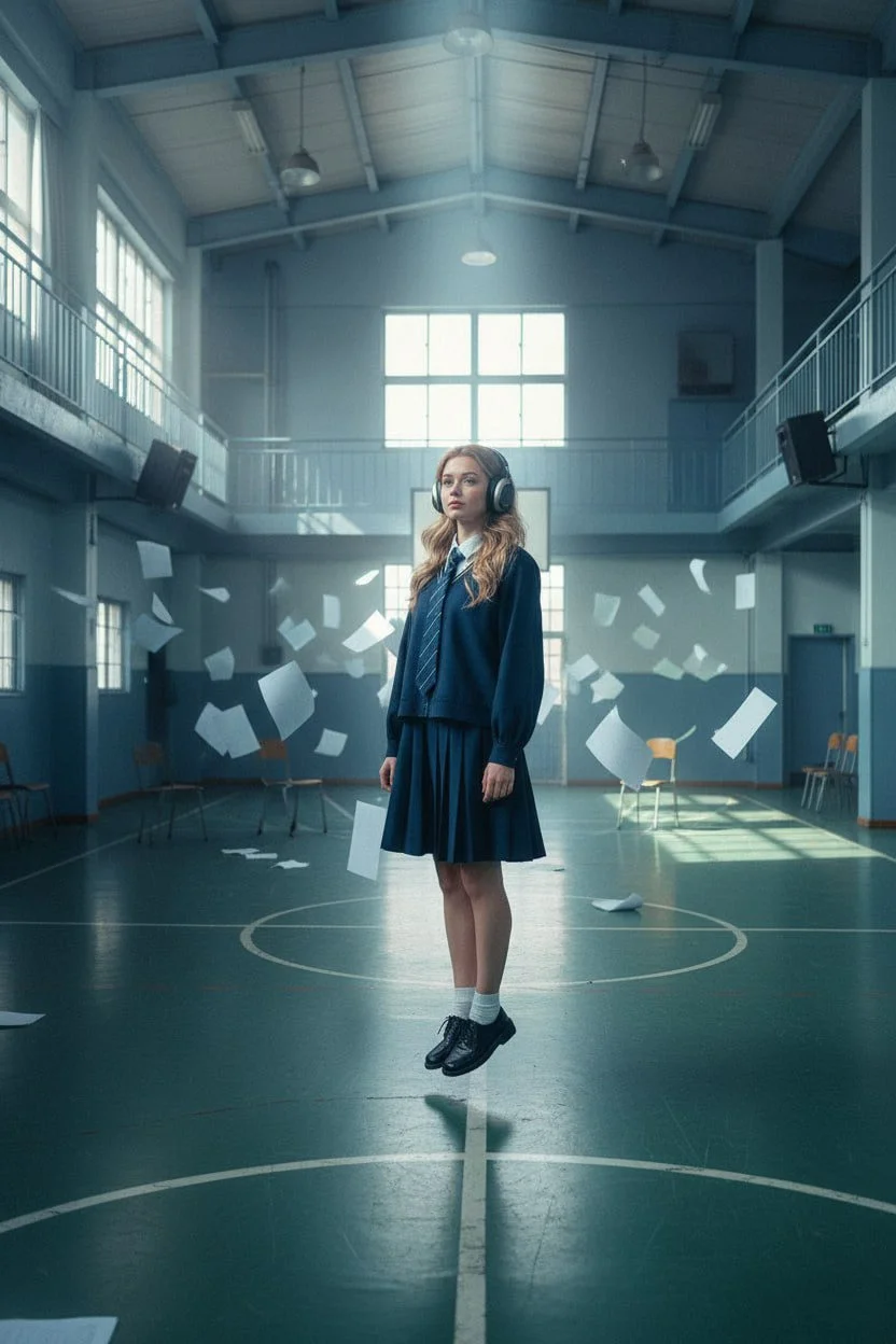 Levitating Student