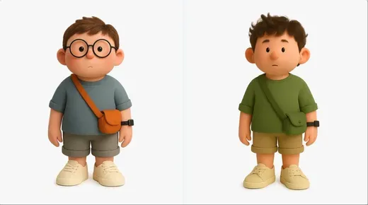 创建多种3D风格头像