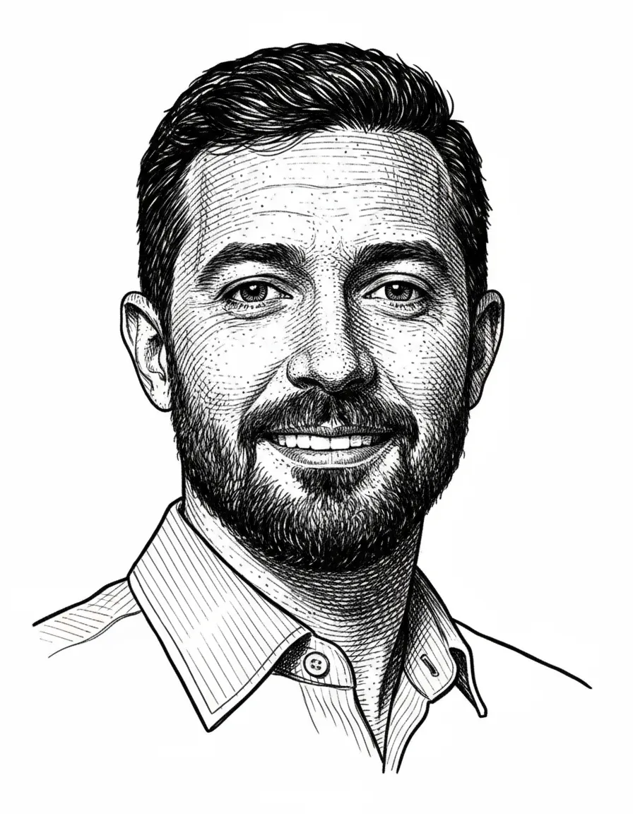 Engraving illustration portrait photo