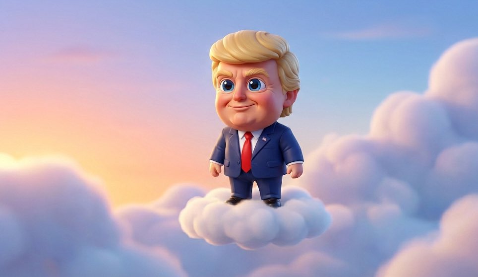 Pixar-Style Celebrity Caricature on Cloud - Image 3