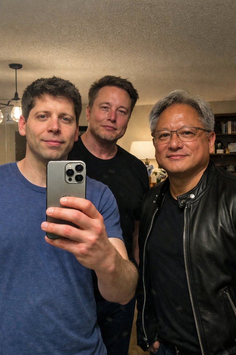 Unfiltered mirror selfie with tech leaders - Image 2