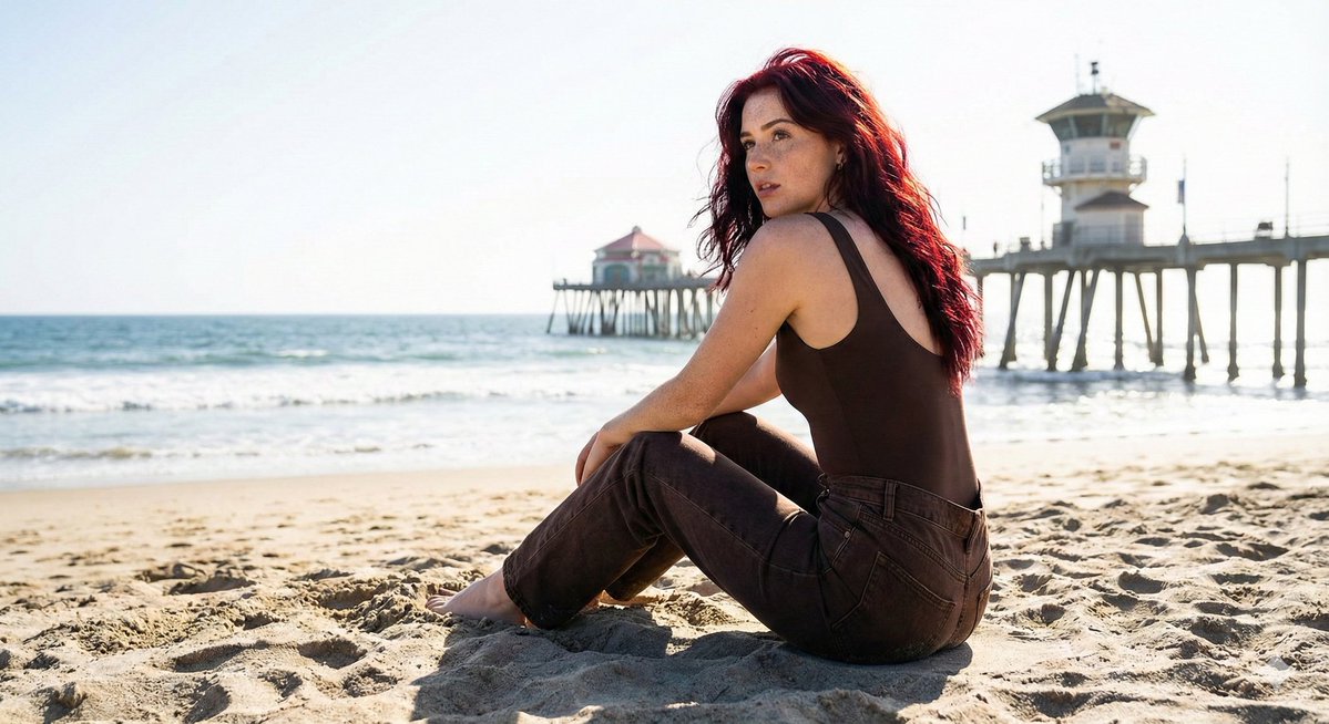 Photorealistic Lifestyle Beach Portrait - Image 2