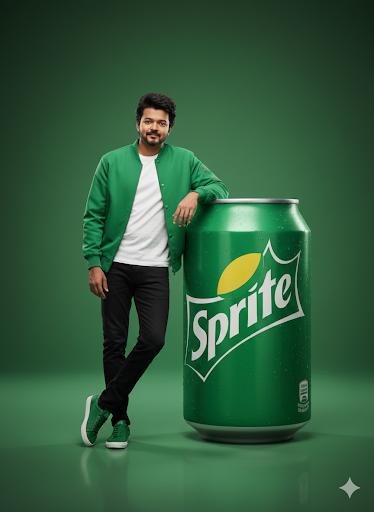Hyper-realistic Studio Portrait with Oversized Product Integration (Sprite) - Image 1