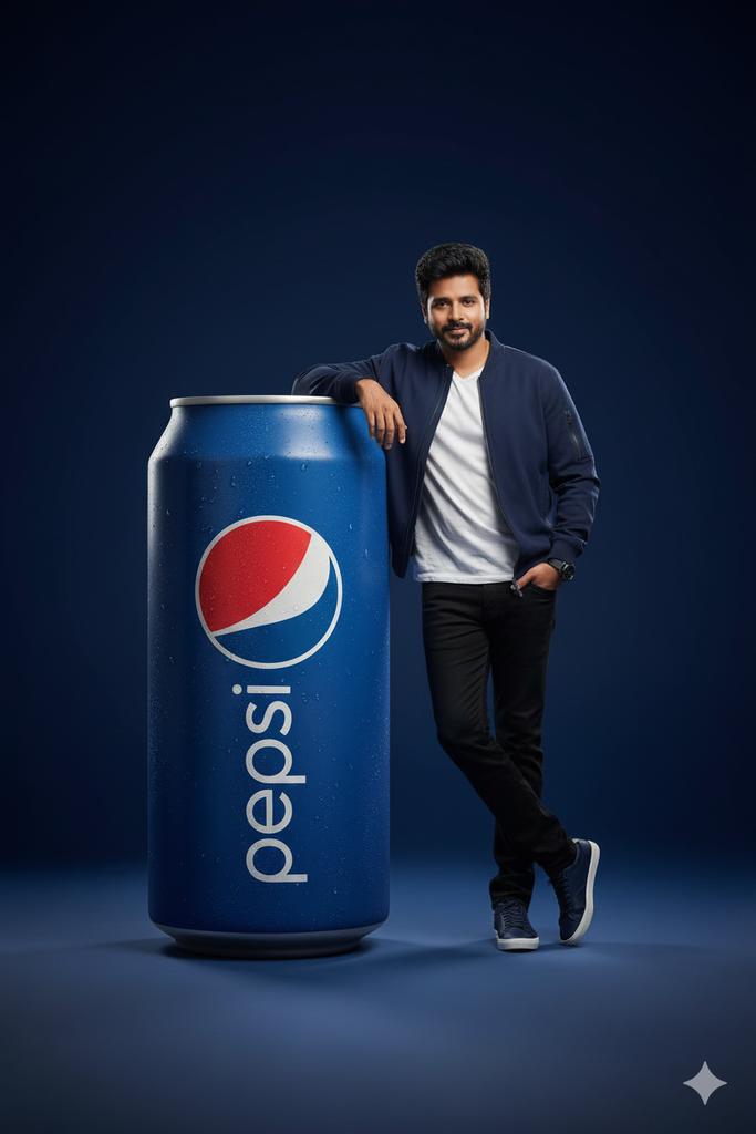 Hyper-realistic Studio Portrait with Oversized Product Integration (Sprite) - Image 3