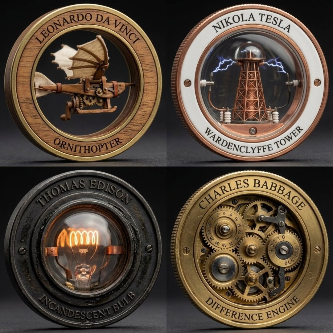 Mechanical Coins Celebrating Innovation Macro Photography