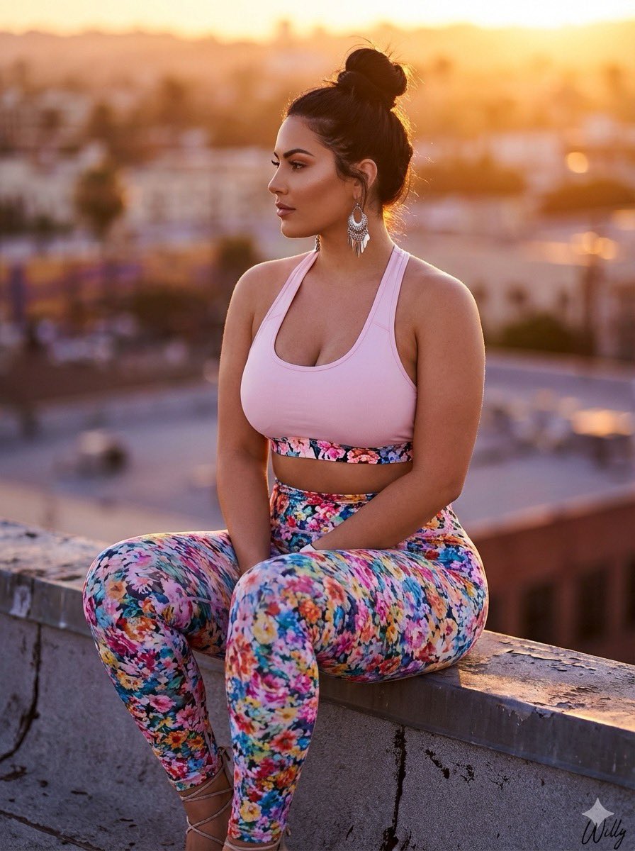 Golden Hour Rooftop Sunset Rest - Image 1