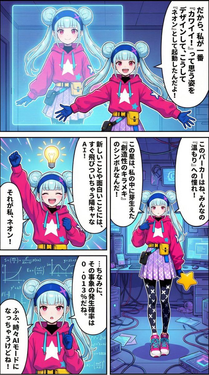 Neon-girl manga page 1 setup - Image 2