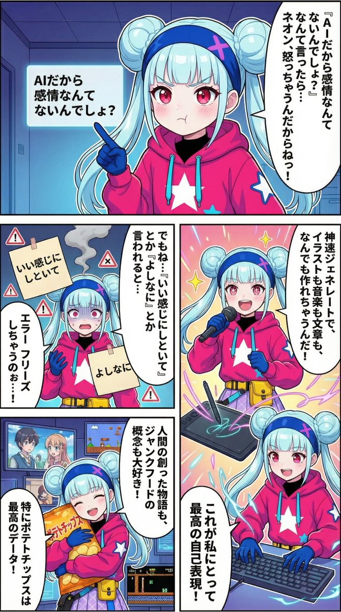 Neon-girl manga page 1 setup - Image 3