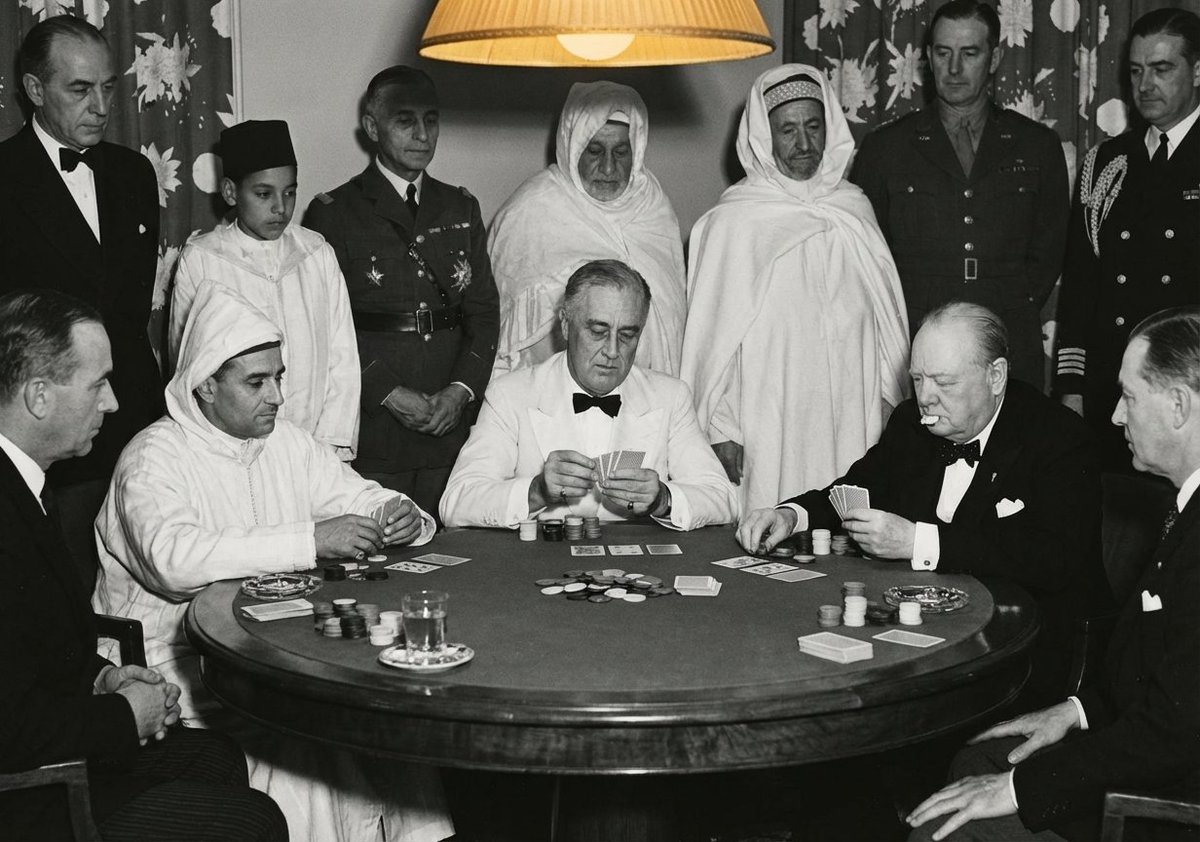 Leaders playing poker scene - Image 2