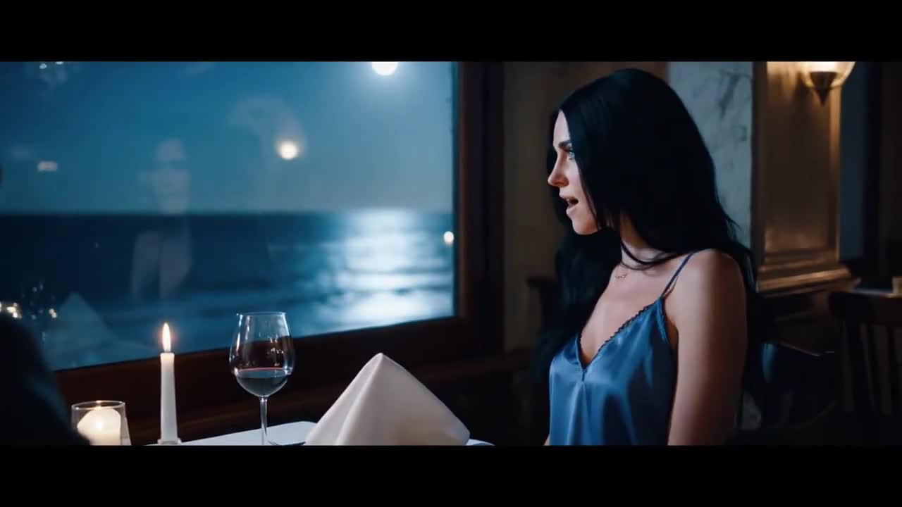 Melancholy Night Song by the Ocean
